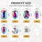 156 Pieces Sew on Rhinestones Claw Flatback Crystal Rhinestones Metal Prong Setting Rhinestones Acrylic Glass Sewing Gems for Clothes DIY Craft Shoes Dress Jewelry Making (Gold Claw, White AB)
